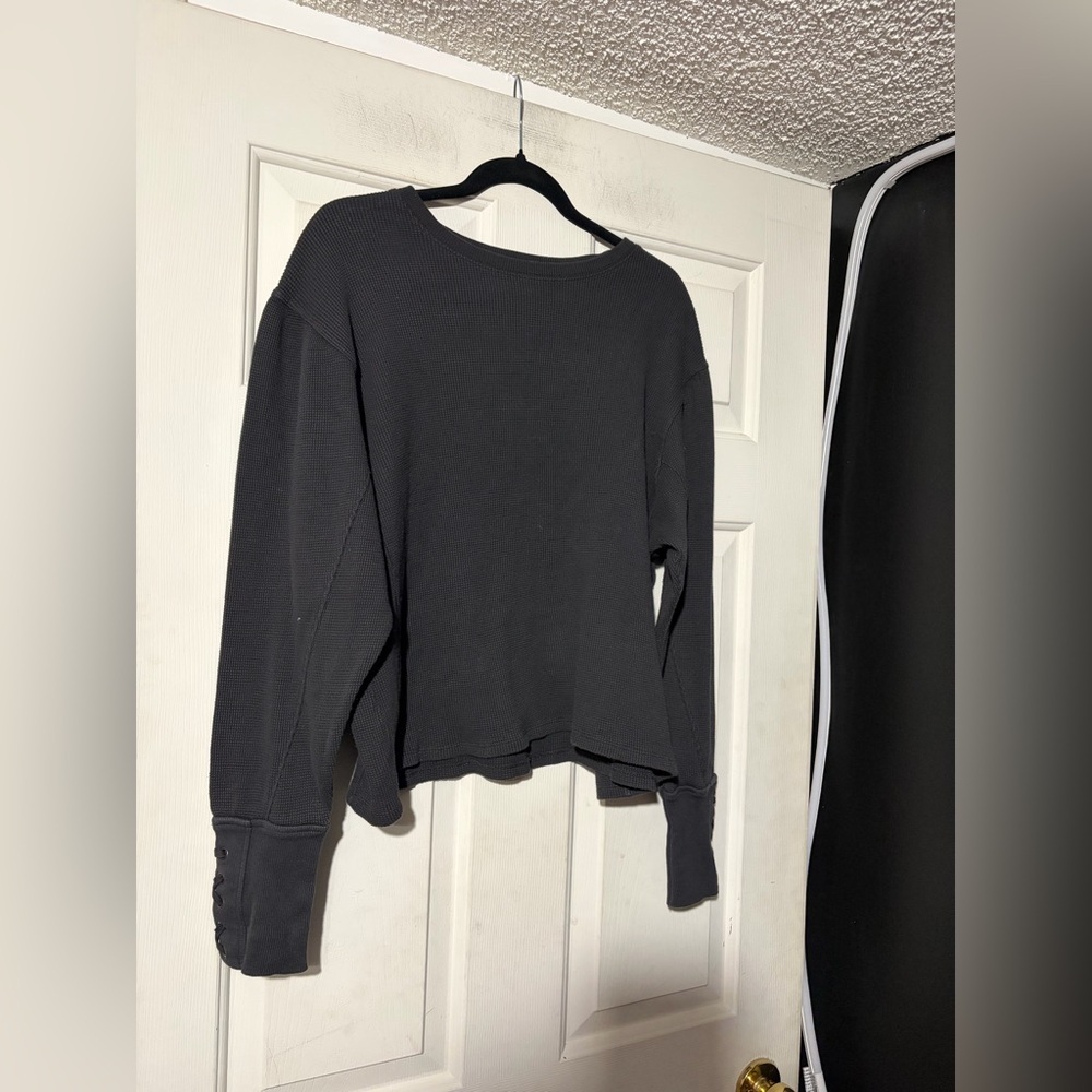 Free people- We The Free Lapis Cuff Long Sleeve Top - Picture 2 of 8